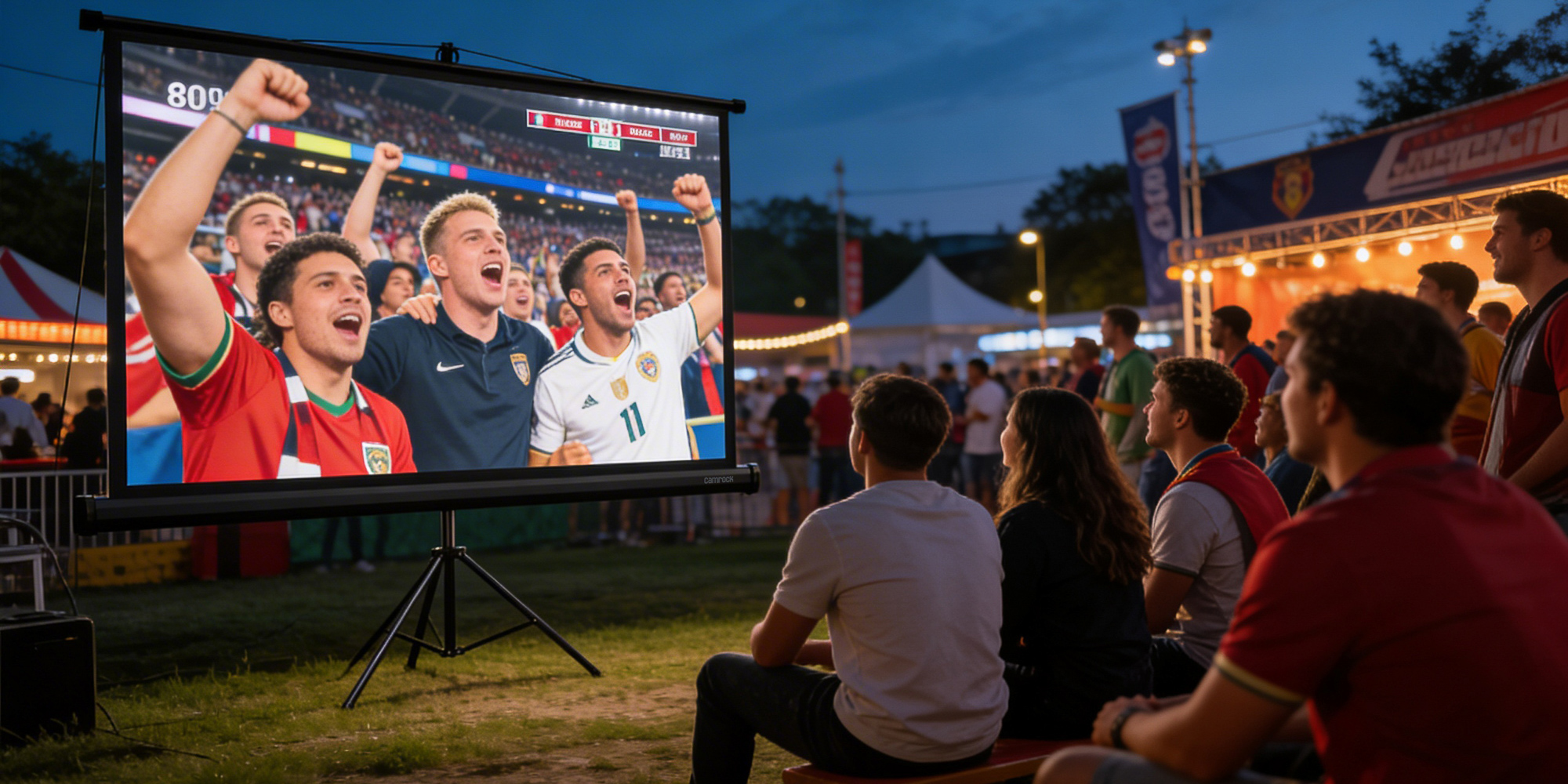 Ekran projekcyjny na statywie Camrock Matte T 80